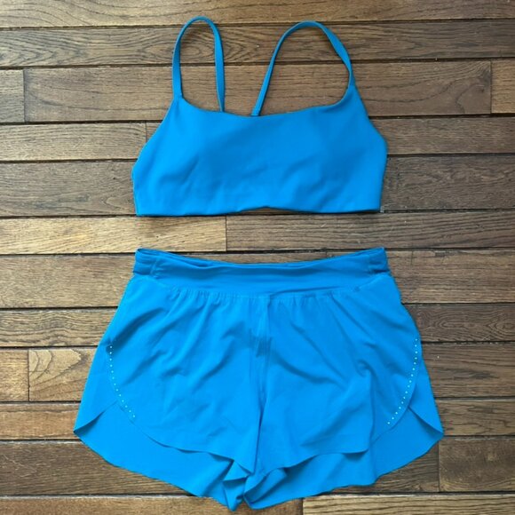 lululemon athletica Other - Lululemon Matching Workout Set in Hawaiian Blue - Size Medium